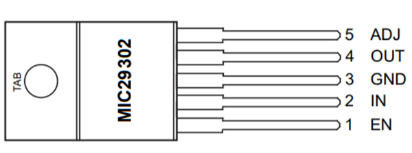 MIC29302 Pinout