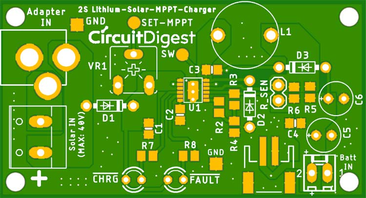 MPPT Charger Controller Circuit Board