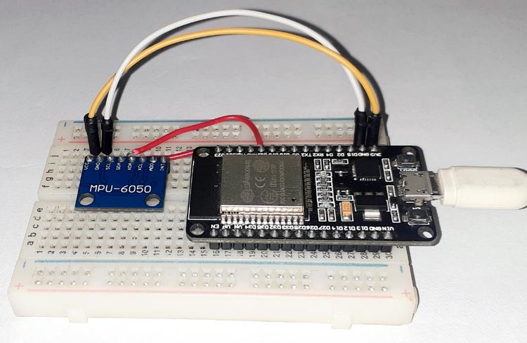 MPU6050 Gyro Sensor Interfacing with ESP32 Board