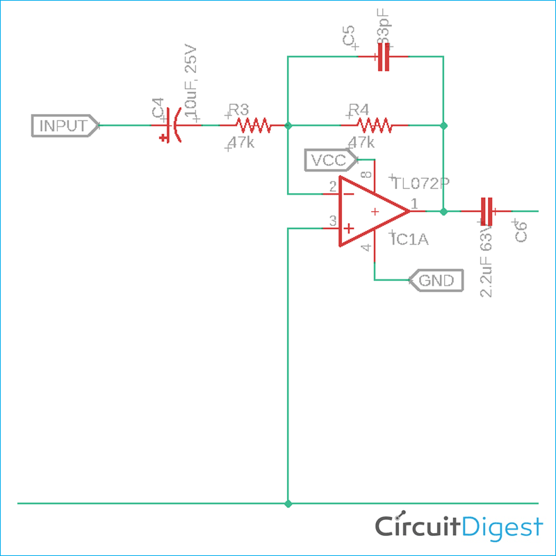 Op Amp Buffer Schematic