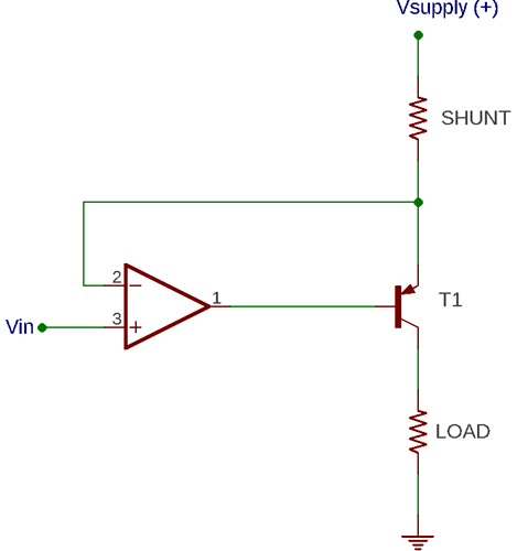 Voltage controlled current sink