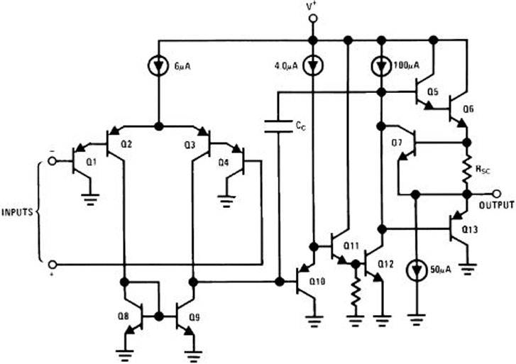 Op Amp Internal Circuit