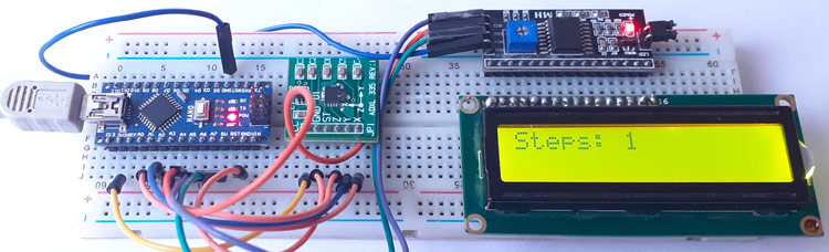 Arduino Accelerometer Step Counter 