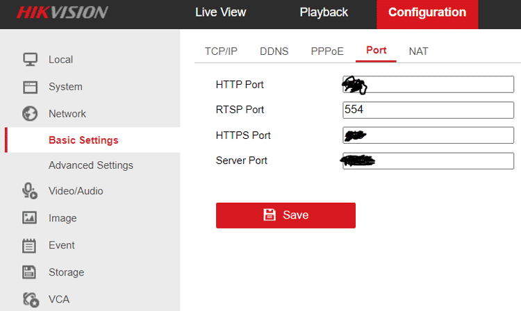 hikvision rtsp setup