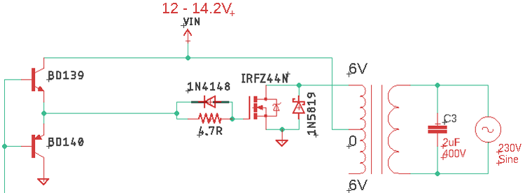 SPWM Inverter Circuit