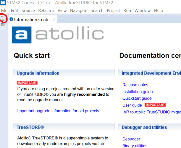 obtaining hex file using atollic truestudio