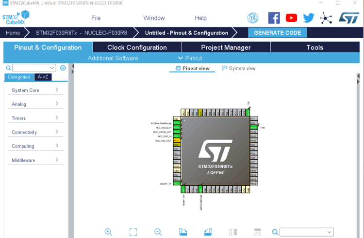 Getting started with STM32 Nucleo 64 using STM32CubeIDE - Embedded Explorer