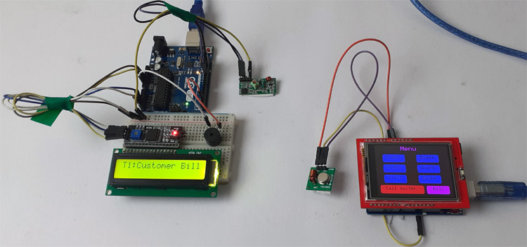 Smart Restaurant Menu Ordering System using Arduino