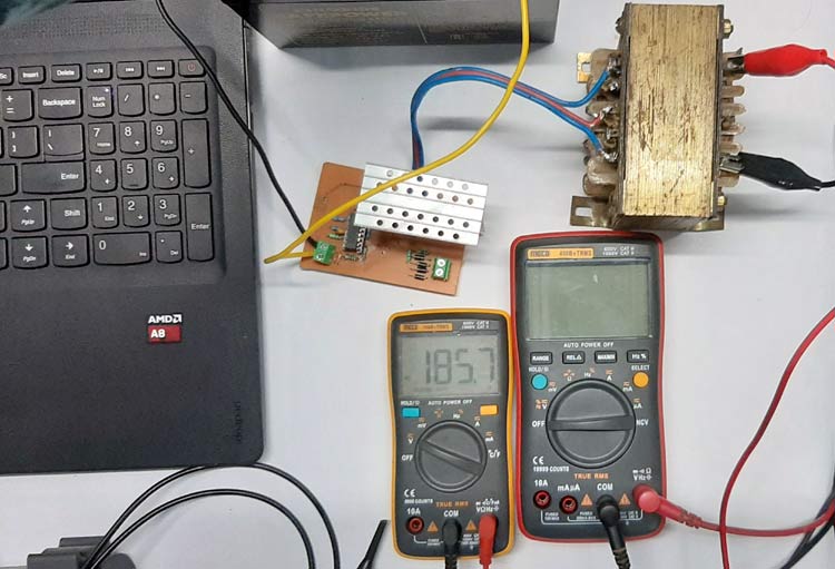 Testing PWM Signal Inverter Circuit