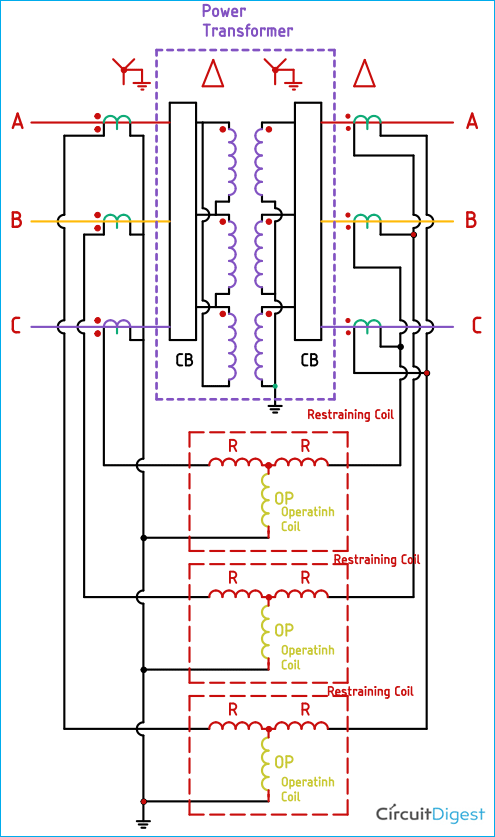 Transformer Differential Protection Circuit
