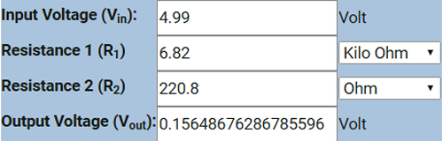 Voltage Divider Calculator