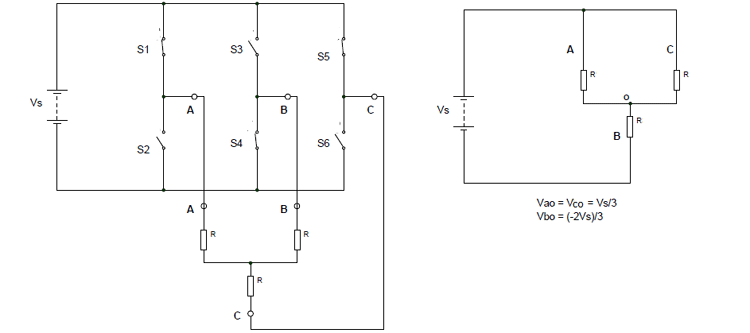 Three Phase Inverter Circuit Diagram - 120 Degree and 180 Degree ...