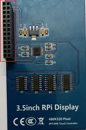 3.5inch TFT RPi Display Pins
