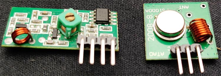 433MHz RF Transmitter and Receiver Modules