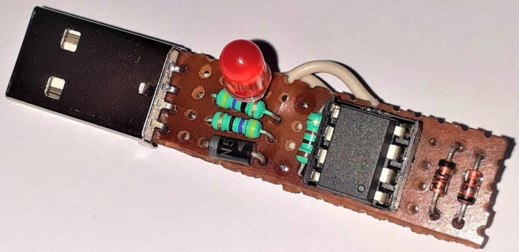 Programming ATtiny85 IC directly through USB without Arduino using  Digispark Bootloader