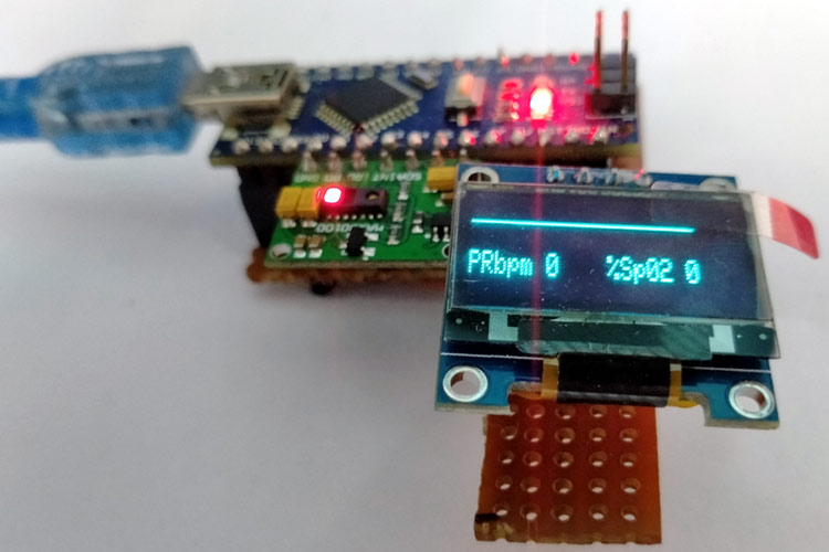 Arduino Based Pulse Oximeter Circuit 