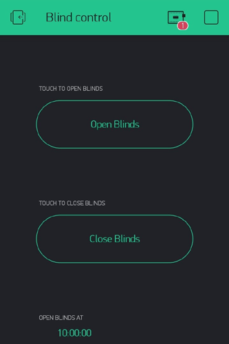 Arduino Blind Control using Blynk