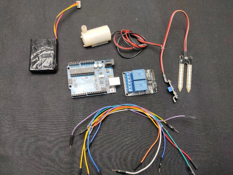 Arduino Automatic Irrigation System Required Hardware