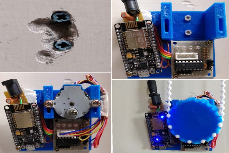 Automatic Curtain Opener and Closer Project Circuit