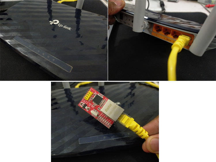 Connect the Ethernet Module to Router LAN Network Port