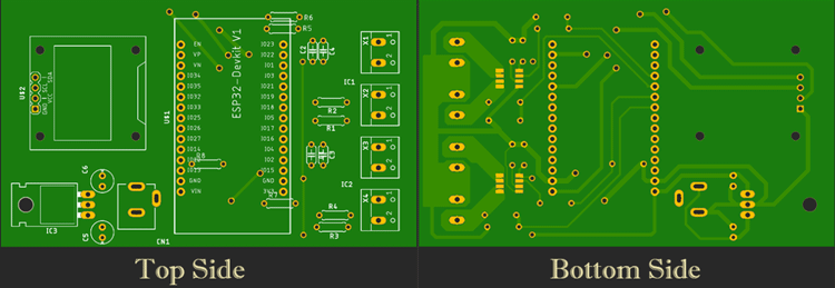 ESP32 Based Efficiency Meter PCB