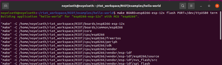 ESP8266 with RIOT OS