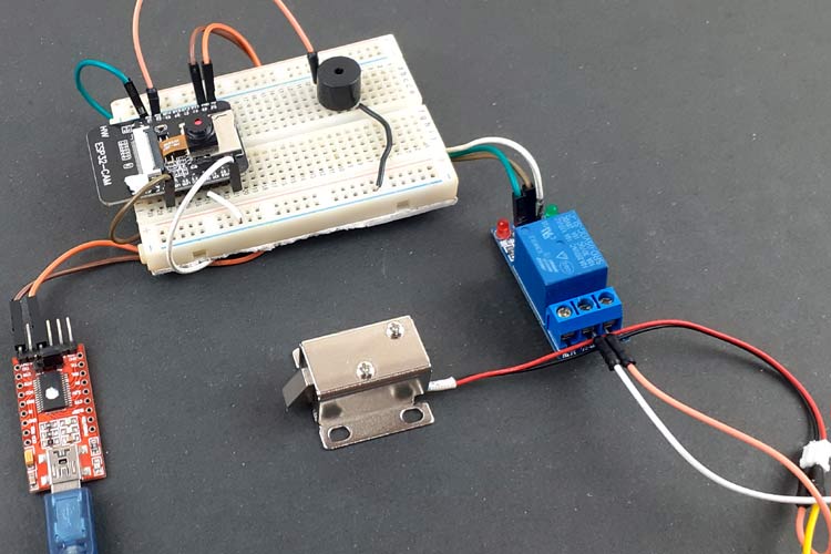 ESP32-CAM Face Recognition Door Lock System