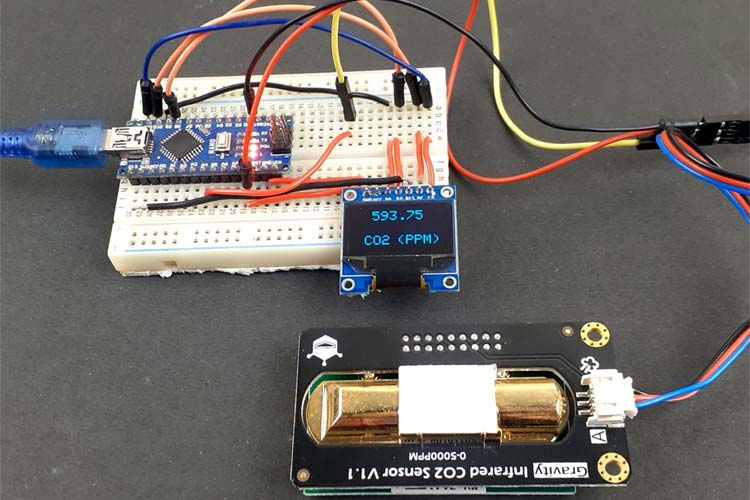 Gravity Infrared CO2 Sensor with Arduino