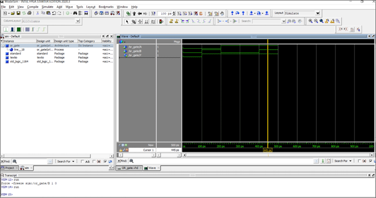 Implementation Of Basic Logic Gates Using VHDL In ModelSim Write Vhdl ...