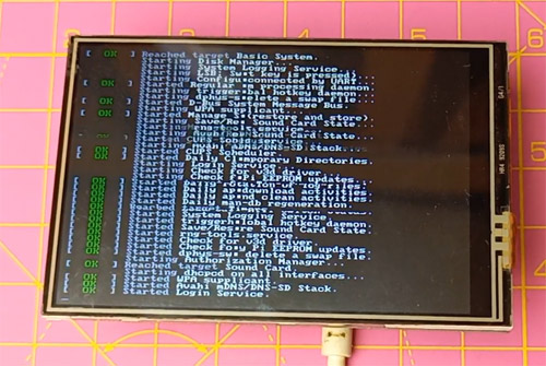LCD Display Boot Information