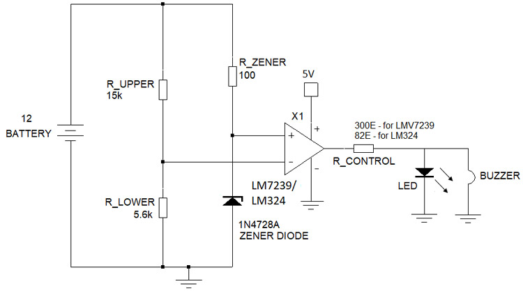 LM7239 Comparator Circuit