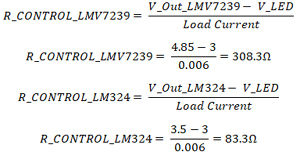 LM7239 Comparator Formula