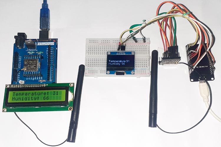 LoRa Communication between ESP32 and Arduino