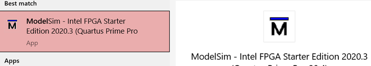 Modelsim-Intel FPGA Starter Edition