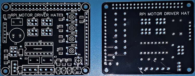 Raspberry Pi Motor Driver HAT PCB