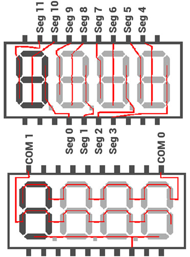 Segment LCD Multiplex Drive Method