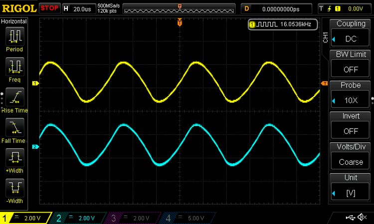 Op-Amp Follower Waveform