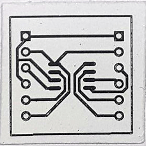 STM8S001J3 IC PCB Circuit on Glossy Paper