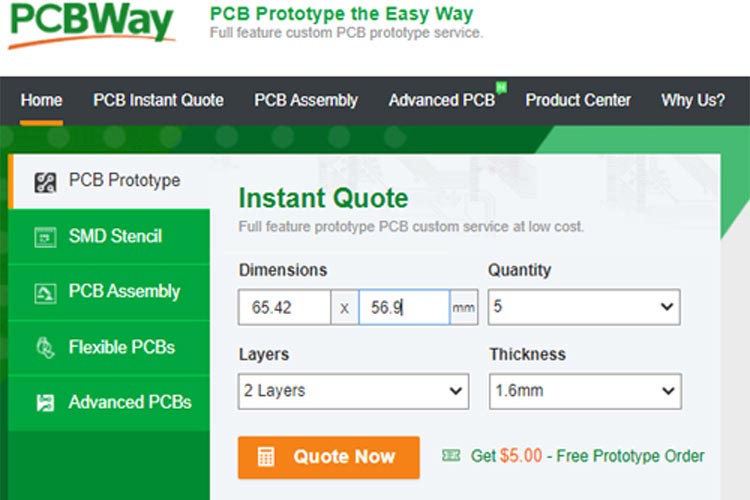 Online PCB Quote