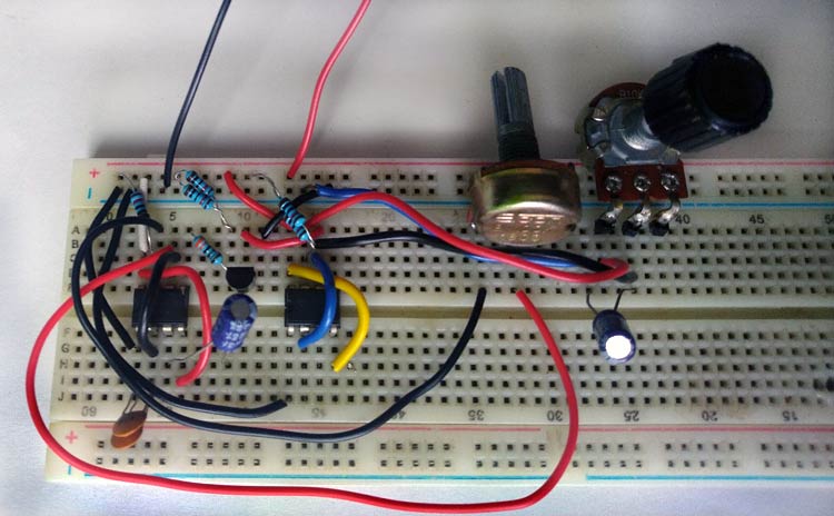 Police Siren Circuit using NE555