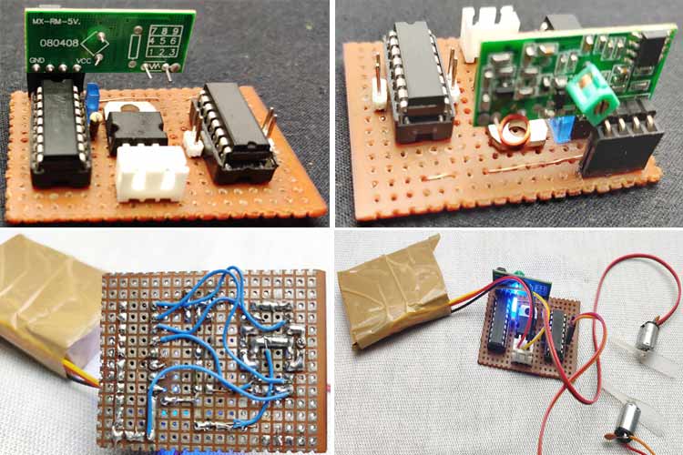 Receiver Circuit of Arduino RC Boat