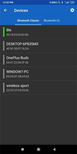 Serial Bluetooth Terminal App Bluetooth Devices
