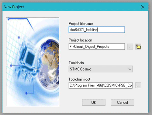 Setup STM8S