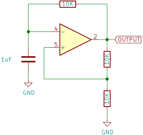 Op-Amp Positive Feedback Circuit