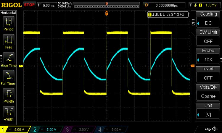 Simple Relaxation Oscillator Waveform