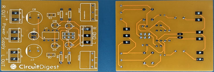 TDA2822 PCB Board 