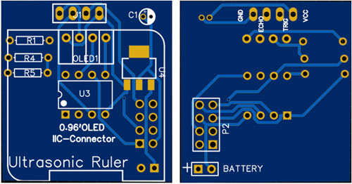 Ultrasonic Ruler PCB Fabrication
