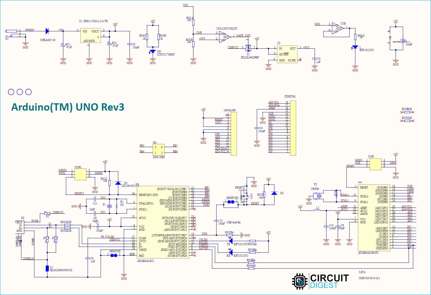 Arduino Uno Circuit Diagram