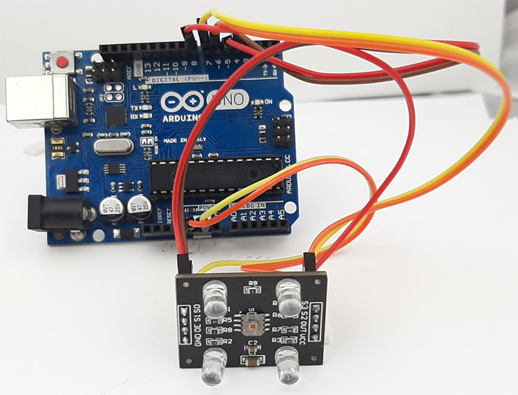 Modulo sensore di colore TCS3200 per Arduino