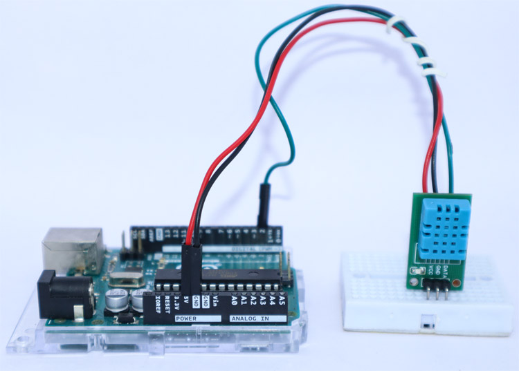 Arduino DHT11 Sensor Circuit